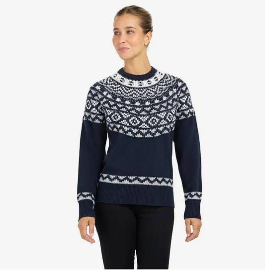 Ski-Doo Ladie's Fair Isle Sweater #454562 Dark Navy