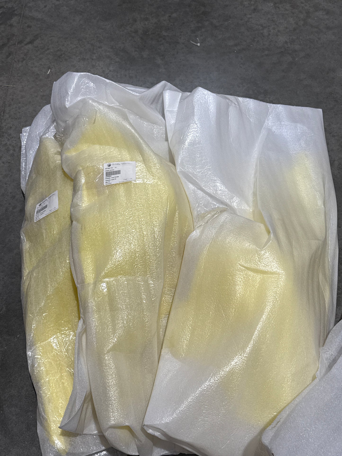 Ski-Doo G4 Sunburst Yellow LH Bottom Pan # 502008090